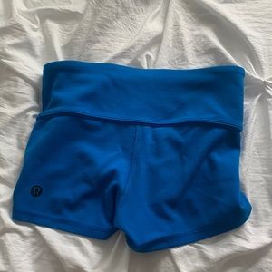 Blue lulu lemon shorts